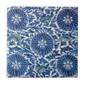 Die Stille in Blau: Chinesische Kunst der Blumen Fliese (Vorderseite)