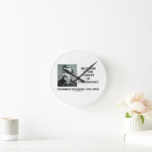 Die Stille ist das Paradies der Psychologie Nietzs Runde Wanduhr (Zuhause)