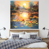 Die Stille Monets Leinwanddruck (Insitu (Schlafzimmer))