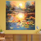 Die Stille Monets Leinwanddruck (Insitu (Wohnzimmer))