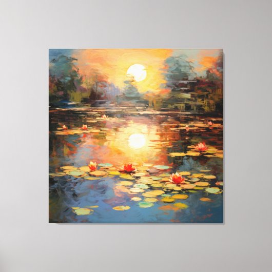 Die Stille Monets Leinwanddruck (Vorderseite)