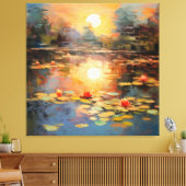 Die Stille Monets Leinwanddruck (Insitu (Wohnzimmer))