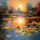 Die Stille Monets Leinwanddruck