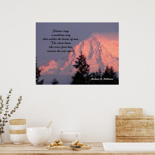 Die Stille Morgendämmerung Poster (Küche)