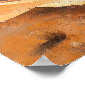 Die stille Resonanz von Sonne und Stein: Eine Stud Poster (Ecke)