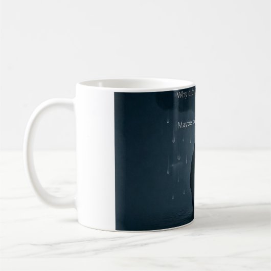 Die stille Spirale – Realistisches Überdenken-T-Sh Kaffeetasse (Links)
