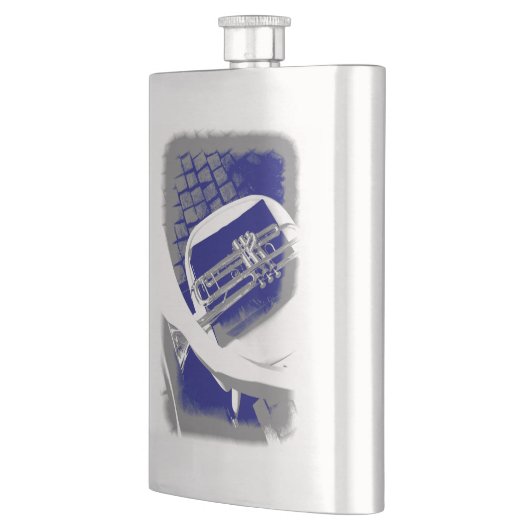 Die stille Trompete Flachmann (Links)