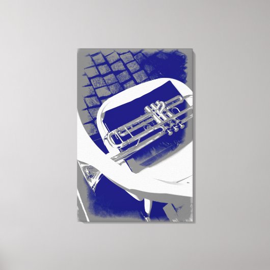 Die stille Trompete Leinwanddruck (Vorderseite)