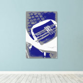 Die stille Trompete Leinwanddruck (Insitu (Holzboden))