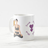 Die Stille zieht die Liebe des Serendipity Yoga Bu Kaffeetasse (Vorderseite Links)