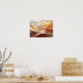 Die stillen Resonanzen ätherischer Sande Poster (Küche)