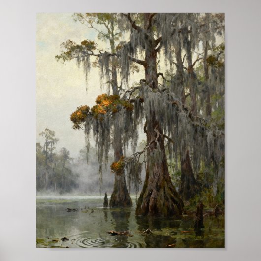 Die stillen Wächter des Bayou: Sonnenlichtfilter Poster (Vorne)