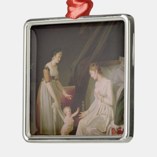 Die stillende Mutter Ornament Aus Metall (Links)