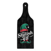 Die stilvolle Elf-Gruppe passt zu Weihnachten der  Schneidebrett (Vorderseite)