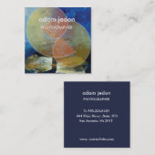 Die stilvolle moderne Square Business Card Quadratische Visitenkarte (Vorne/Hinten)