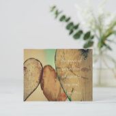 Die Stimme deines Herzens flüstert mir ins Soul Postkarte (Stehend Vorderseite)