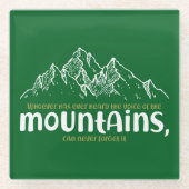 Die Stimme der Berge Glasuntersetzer (Vorderseite)