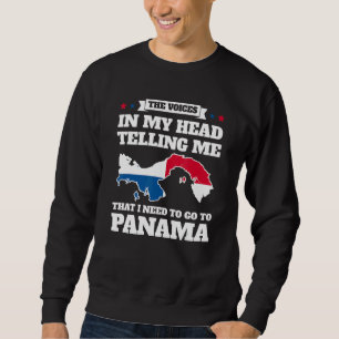 die Stimme im Kopf, die mir Panama Panama Panamia Sweatshirt