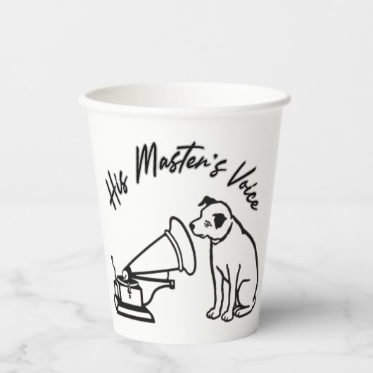 Die Stimme seines Meisters Pappbecher (Vorderseite)