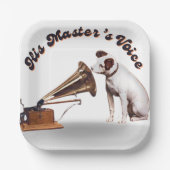 Die Stimme seines Meisters Pappteller (Vorderseite)