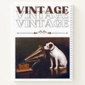 Die Stimme seines Meisters Vintag gestapelt Notizblock (Rückseite)