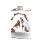 Die Stimme seines Meisters Vinyl wackelte Flask Flachmann (Links)