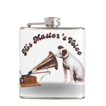 Die Stimme seines Meisters Vinyl wackelte Flask