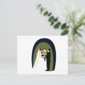 Die Stimmen, die Braut, der Bräutigam und der Beam Postkarte (Stehend Vorderseite)