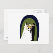 Die Stimmen, die Braut, der Bräutigam und der Beam Postkarte (Vorne/Hinten)