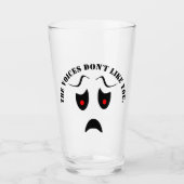Die Stimmen mögen dich nicht. Glas (Vorderseite)