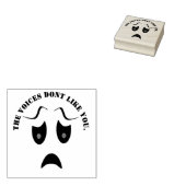 Die Stimmen mögen dich nicht. Gummistempel (Stempel)