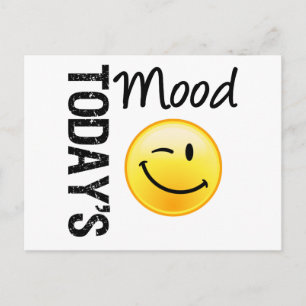 Die Stimmung des Emoticon Winking Postkarte