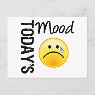 Die Stimmung des Emotikums von heute ist trostlos Postkarte