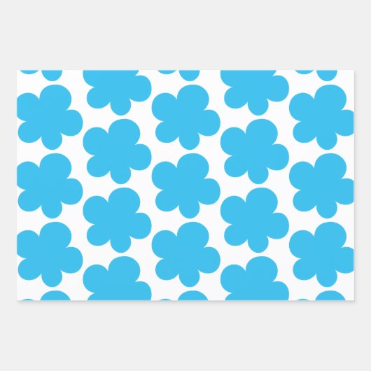 Die Stimmung ist blau. Packpapier Blätter Set (Vorderseite)