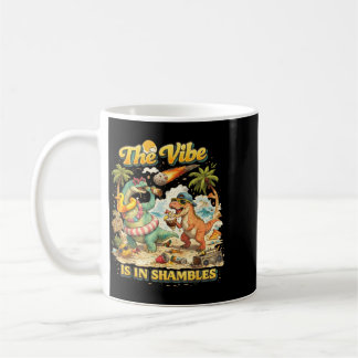 Die Stimmung ist ein Scherbenhaufen Lustiger Dinos Kaffeetasse