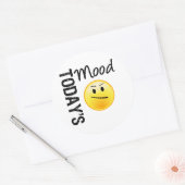 Die Stimmung von heute ist verärgert Runder Aufkleber (Umschlag)