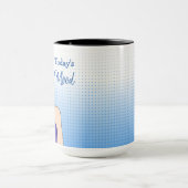 Die Stimmung von heute, Retro Lady Drehe den Vogel Tasse (Zentrum)