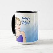 Die Stimmung von heute, Retro Lady Drehe den Vogel Tasse (Vorderseite Links)