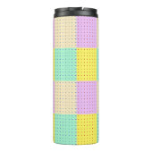 Die Stimmung von heute, Retro Lady Holding Wine Thermosbecher (Rückseite)