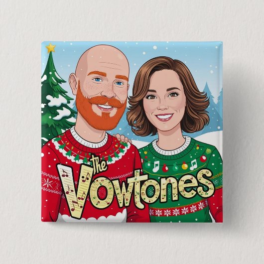 Die Stimmzettel - Taste "Weihnachts-Platz" Button (Vorderseite)