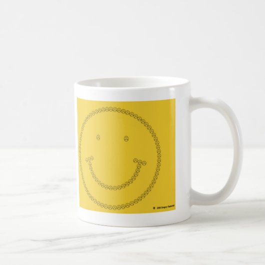 Die Stirn runzelndes Lächeln Kaffeetasse (Rechts)