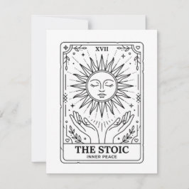 Die stoische Tarotkarte Mitteilungskarte