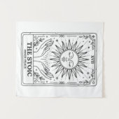 Die stoische Tarotkarte Wandteppich (Vorderseite (Horizontal))