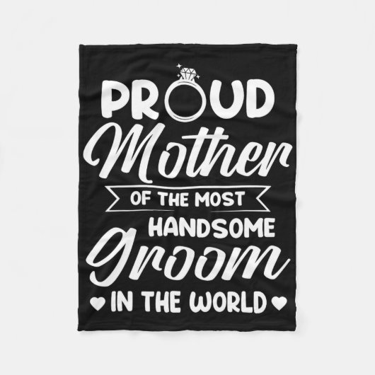 Die stolze Mutter der hübschesten Muttermutter Fleecedecke (Vorderseite)