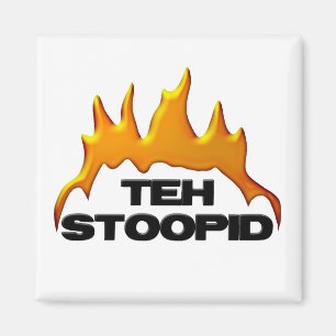 Die Stoopid Burns Magnet
