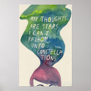 die Störung in unserem Sternzitatplakat Poster