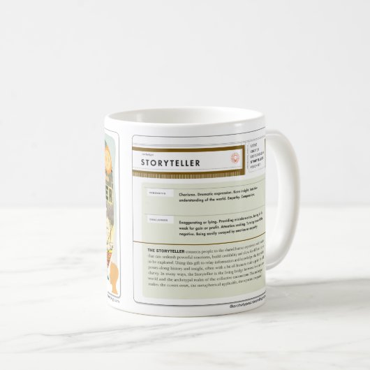 Die storyteller-Urform-klassische Kaffee-Tasse Kaffeetasse (VorderseiteRechts)