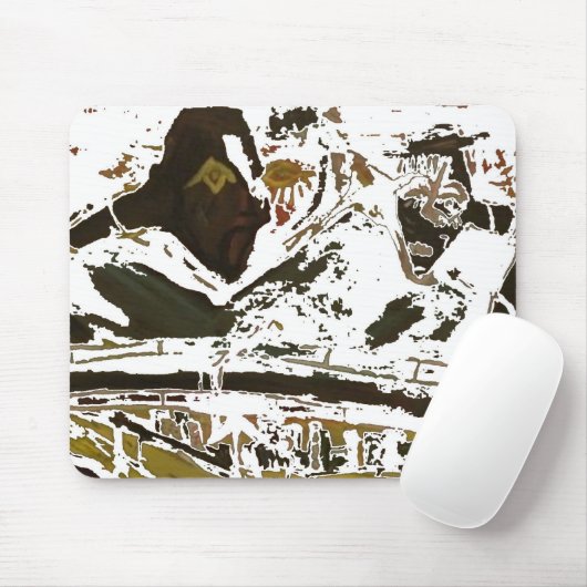 DIE STRAFE IST WEISS MOUSEPAD (Mit Mouse)