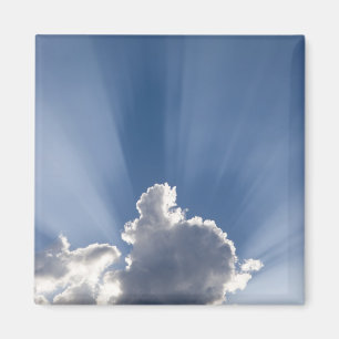 Die Strahlen von Crepuskular oder Gott gehen an de Magnet