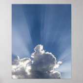 Die Strahlen von Crepuskular oder Gott gehen an de Poster (Vorne)